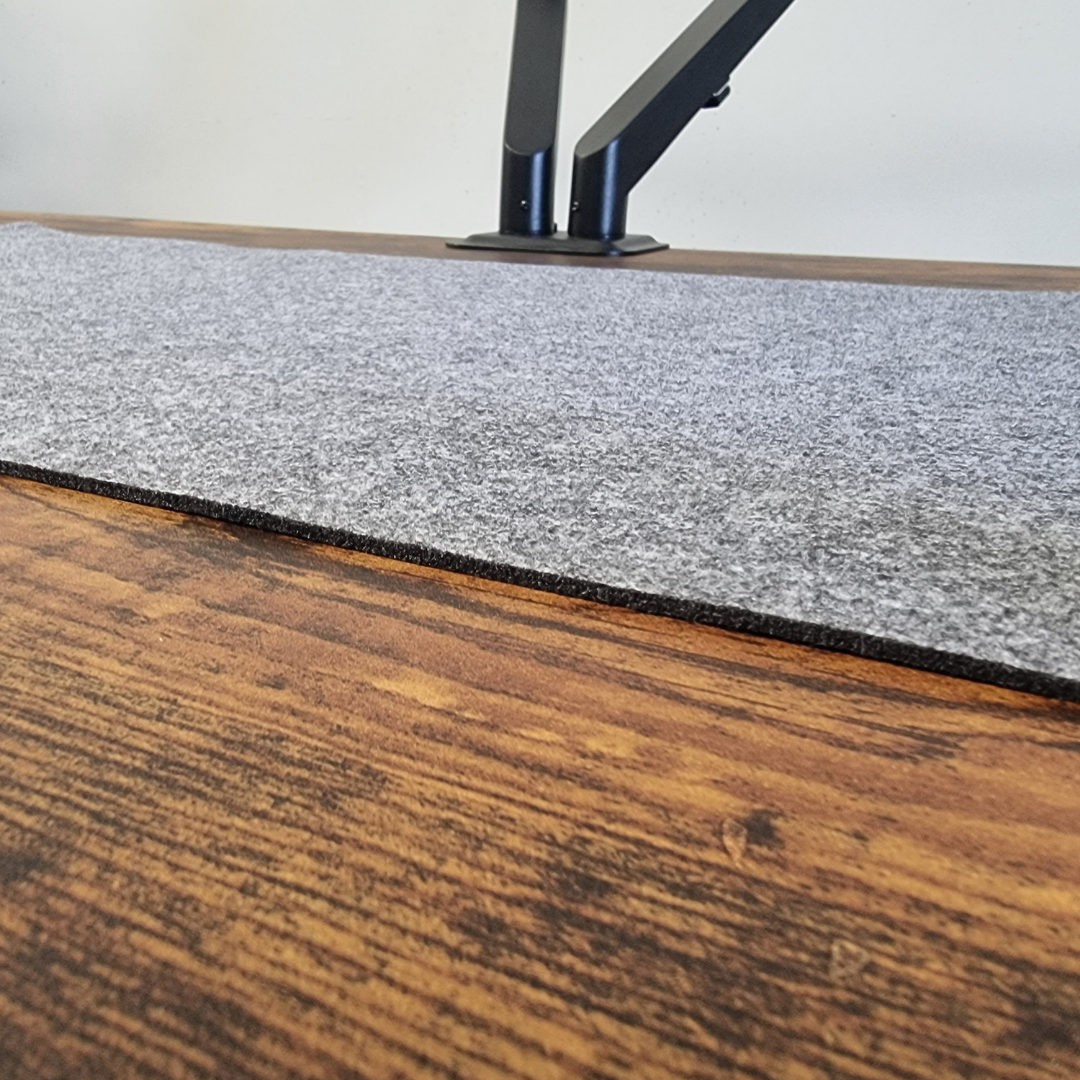 900 x 400 Dark Grey Felt Desk mat