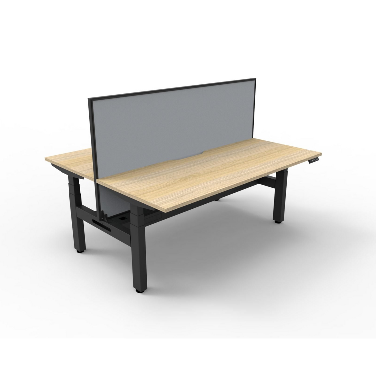 Boost+ Back to Back Workstation with Screen and Cable Tray | Adjustable Desk