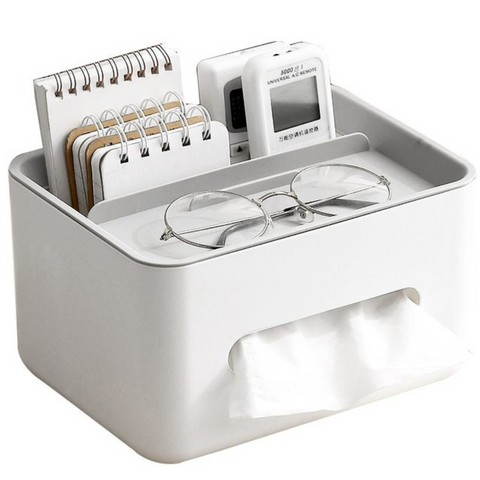 Desktop storage and tissue holder (b