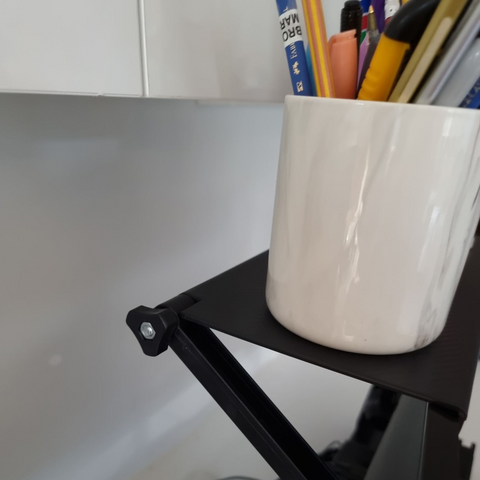 Adjustable shelf for monitor - declutter your desktop!